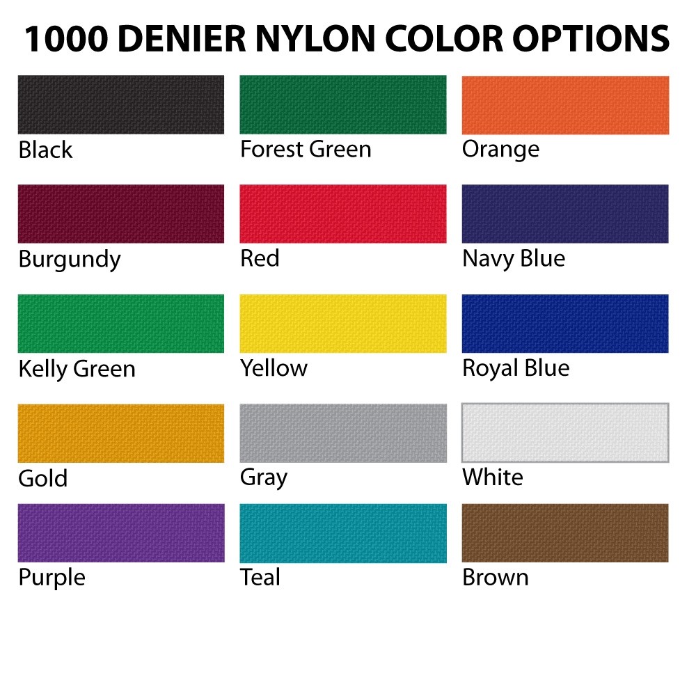 1000 Denier Nylon Color Options 