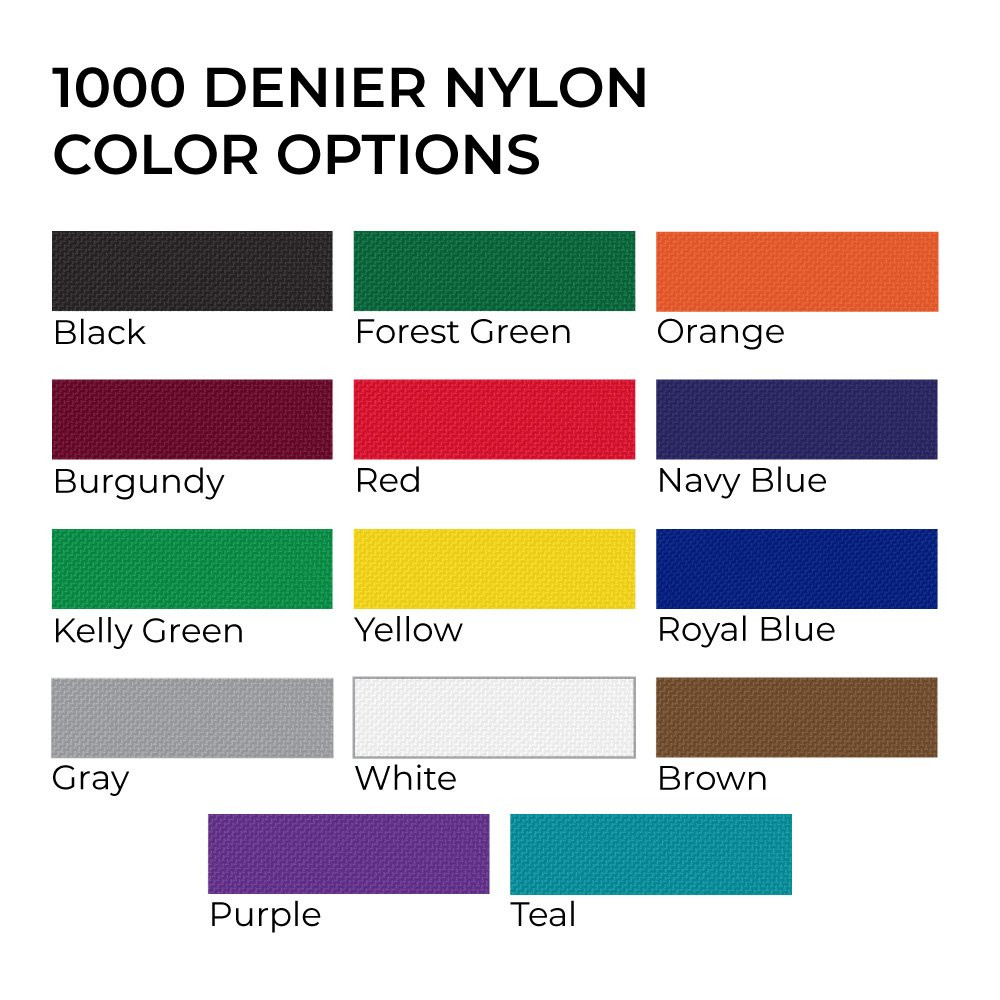1000 Denier Nylon Color Options 