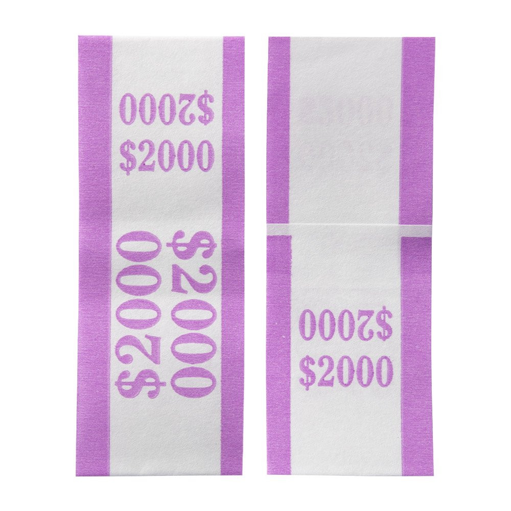 Pre-Sealed Bill Straps Shown in Violet