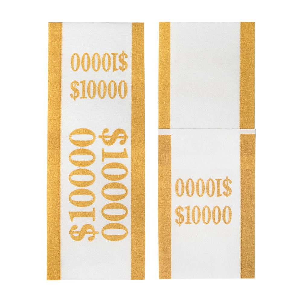 Pre-Sealed Bill Straps Shown in Mustard