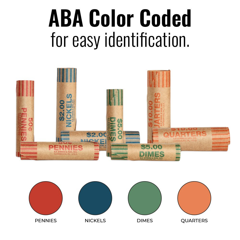 aba color coded for easy identification 