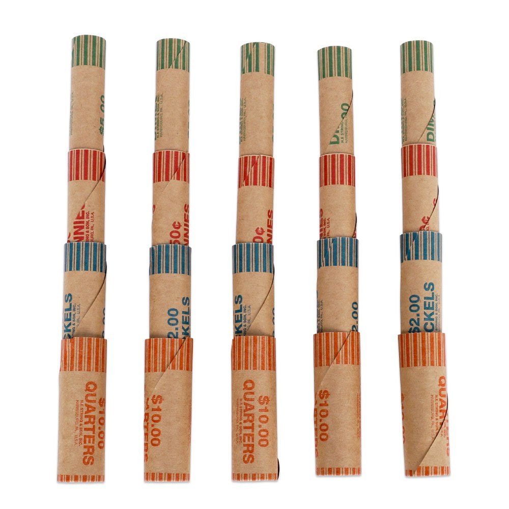 Nested Assorted Cartridge Style Coin Wrappers