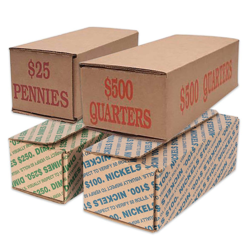 Old design compared to the New design of Rolled Dime Coin Transport Boxes