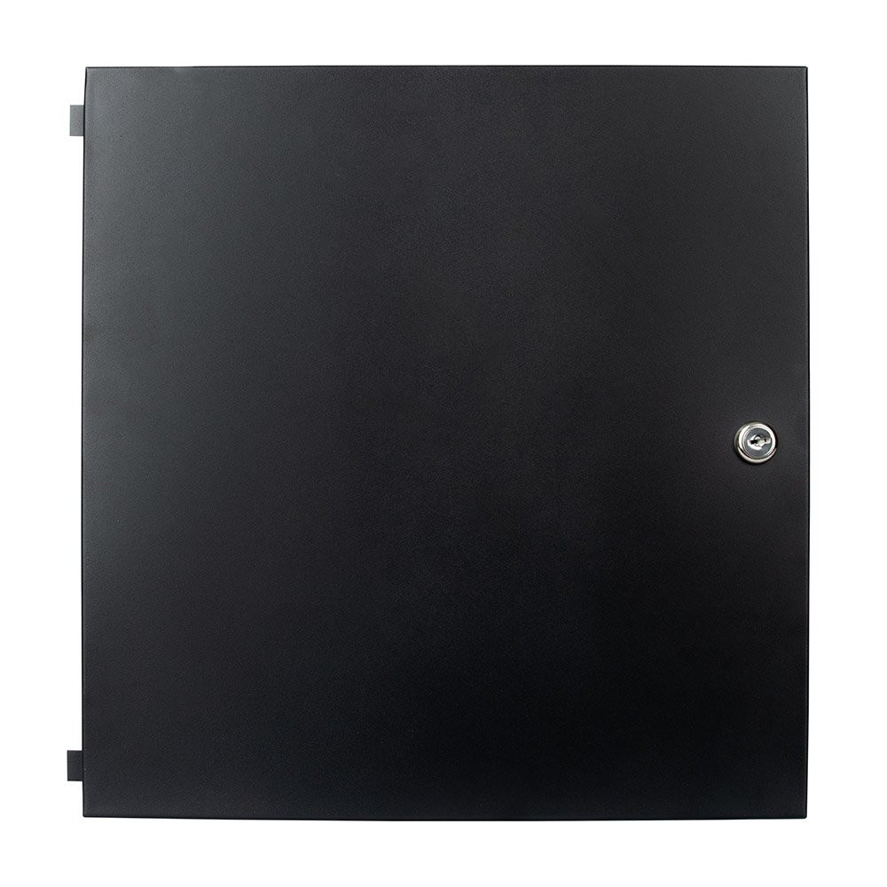 Top view of the STEELMASTER® Black Locking Lid - Keyed Alike