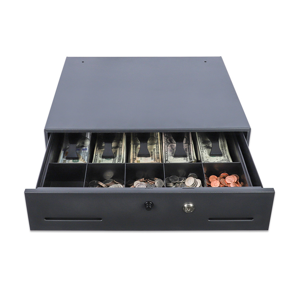 STEELMASTER® Manual Cash Drawer - 5 Bill/5 Coin Till - 17-11/16 x 15-3/4 