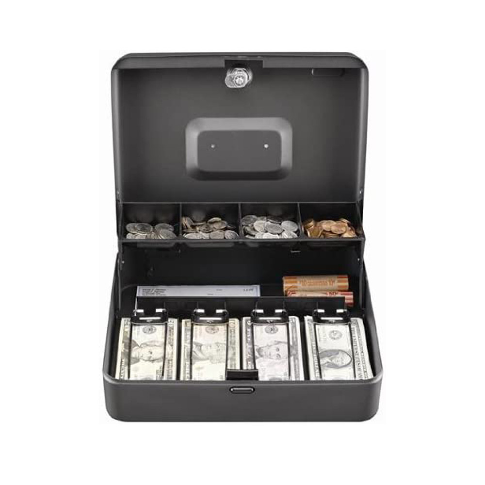 STEELMASTER® Tiered Cantilever Cash Box with Bill Weights