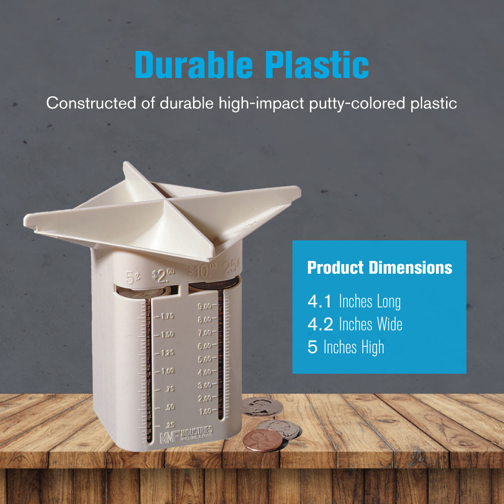 Durable Plastic; Constructed of durable high-impact putty-colored plastic; Product dimensions 4.1 inches long, 4.2 inches wide, 5 inches high