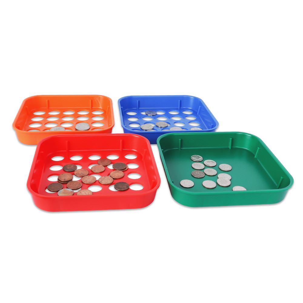 MMF Plastic Coin Sorting Trays - Penny, Dime, Nickel, Quarter