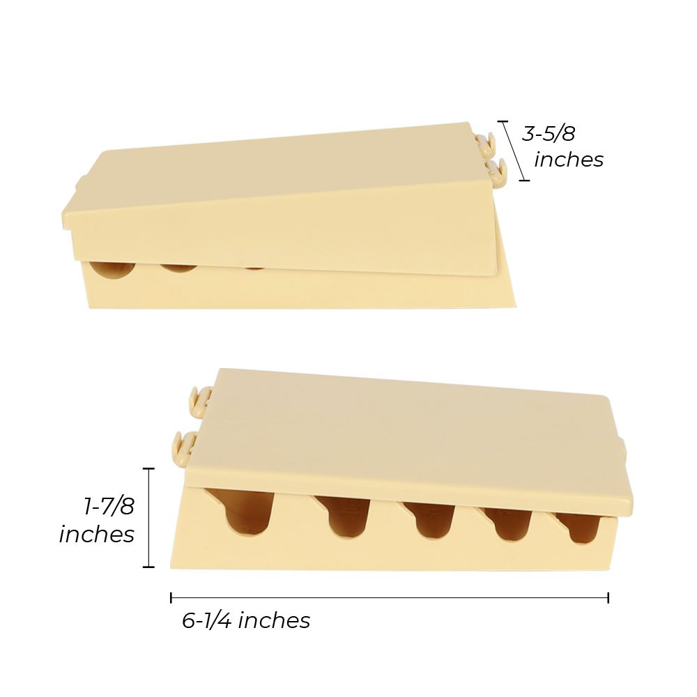 Dimensions Clamshell Plastic Coin Holder Storage Box - 6-1/4W x 1-7/8H x 3-5/8D