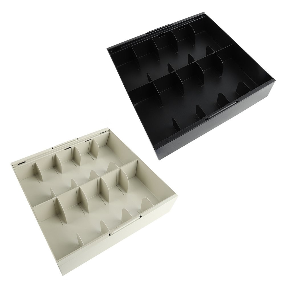 15W x 3-1/2H x 15D  Fenco Metal 10-Compartment Currency Tray 