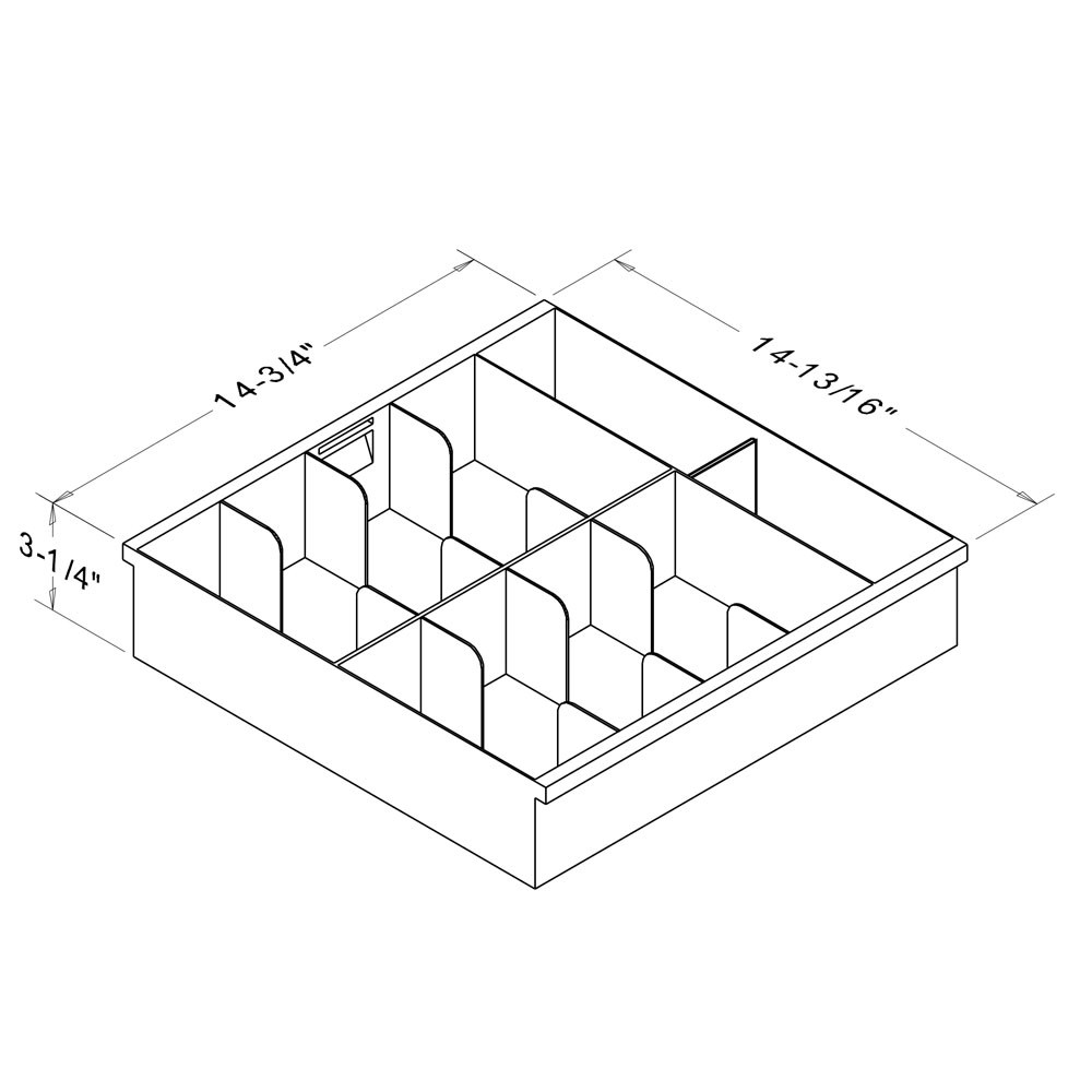 Fenco Plastic Money Trays - Dimension Diagram 