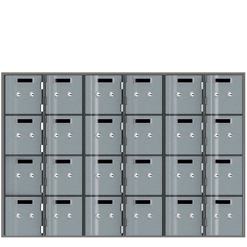 Safe Deposit Boxes - 24 boxes 5 in W x 5 in H