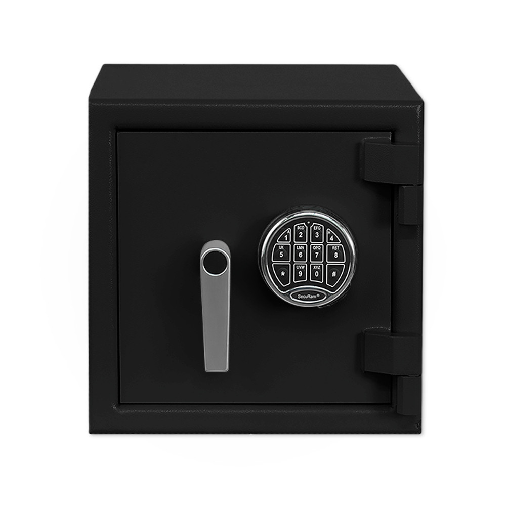 Black Pacific Safe B-Rate Utility Safe - 14W x 14H x 14D - Chrome Key Pad