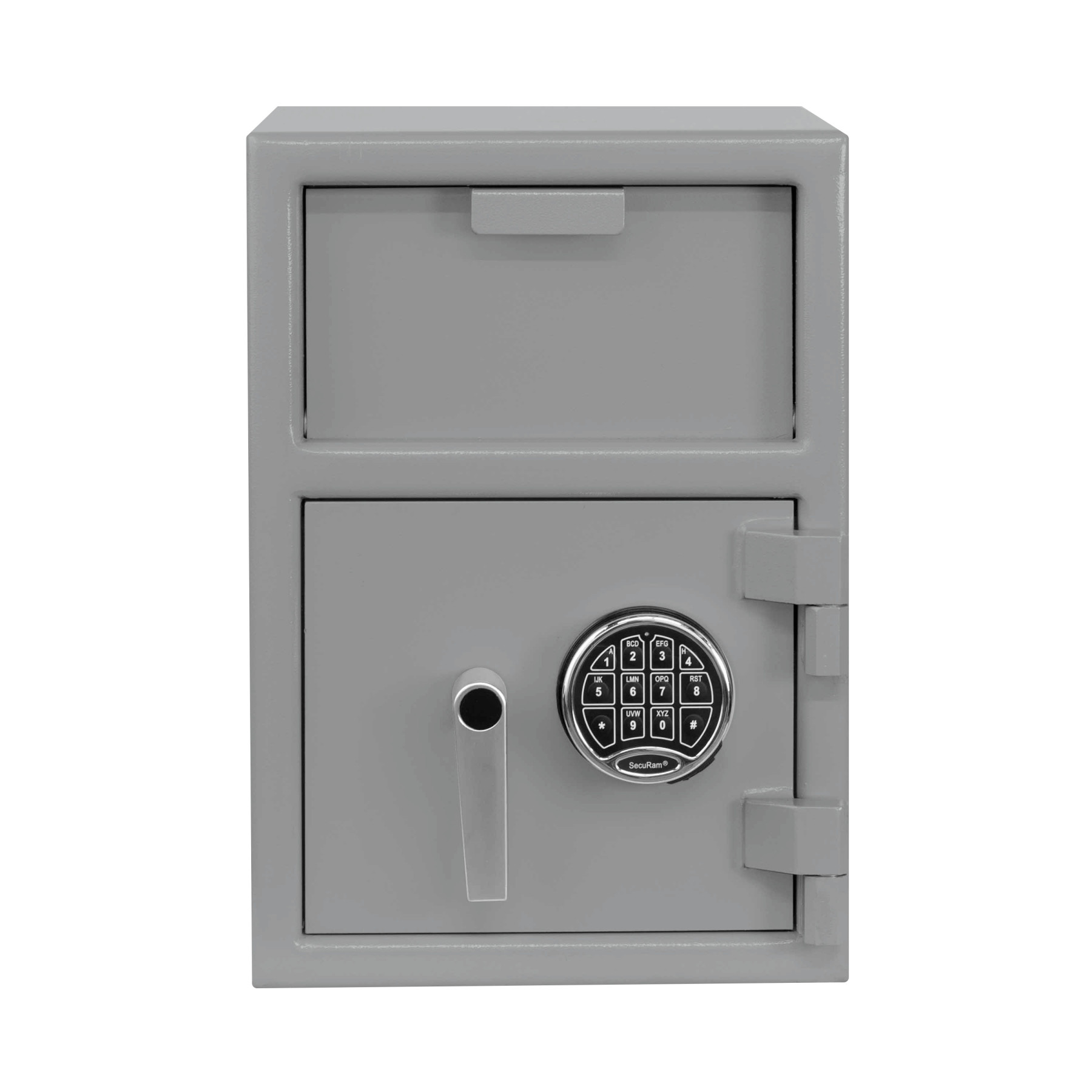 Gray-Keypad-Pacific Safe B-Rate - Front Load Depository Safe - 14W x 20H x 14D