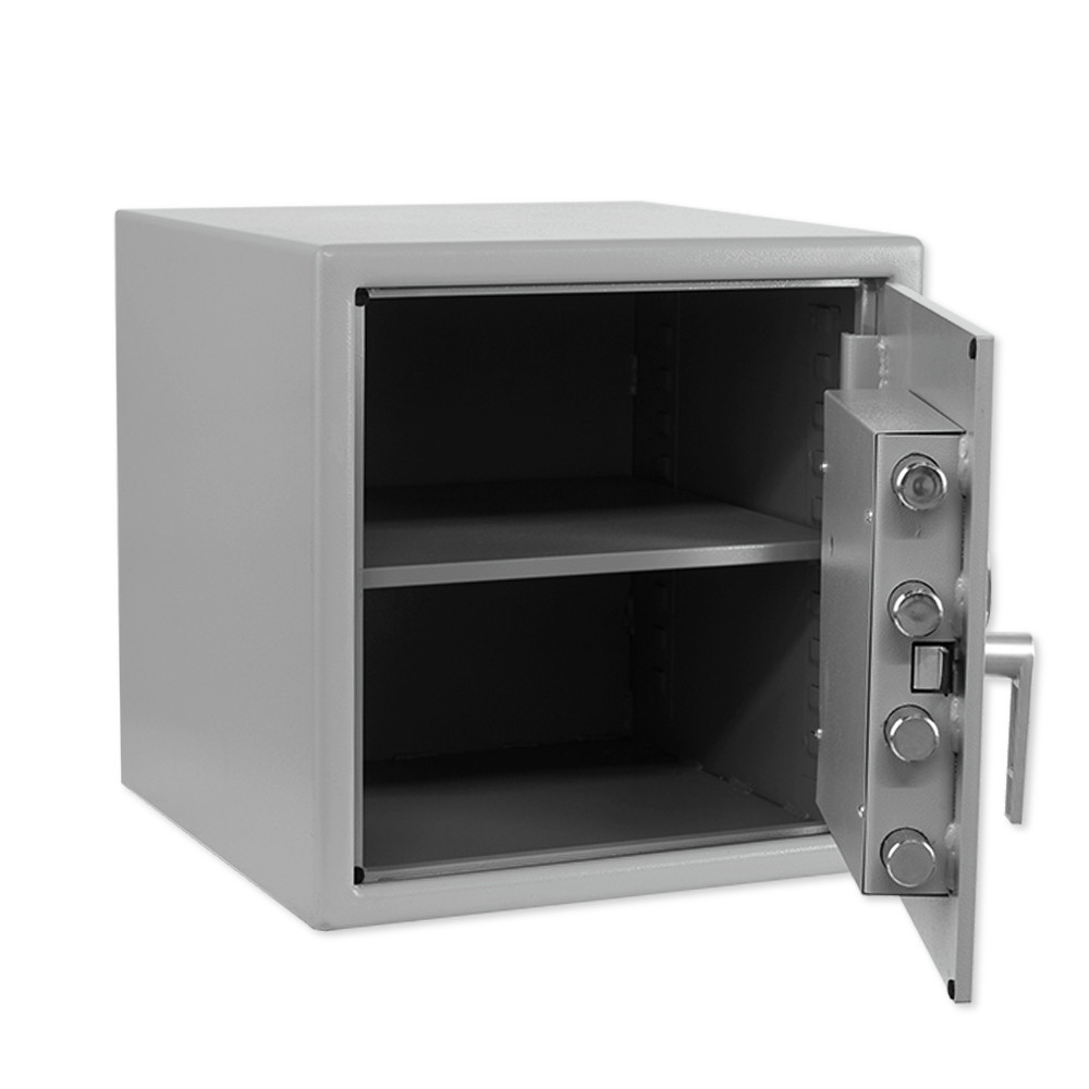 Open Gray Mechanical Dial Pacific Safe B-Rate Utility Safe - 20W x 20H x 20D - Heavy Weight - Mechanical Dial