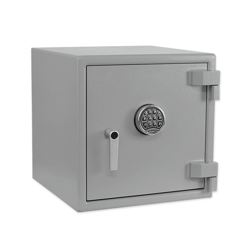 Gray Side Pacific Safe B-Rate Utility Safe - 20W x 20H x 20D - Heavy Weight - Chrome Key Pad
