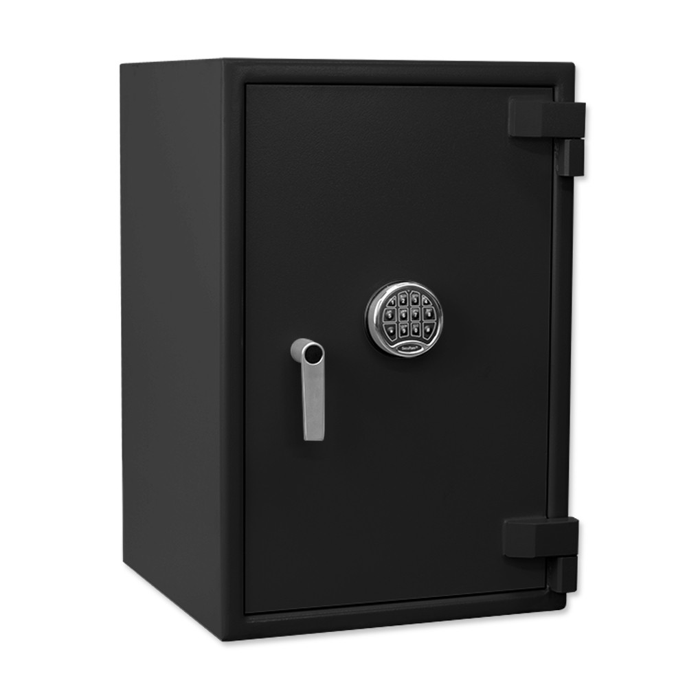 Side Black Pacific Safe B-Rate Utility Safe - 20W x 30H x 20D - Chrome Key Pad