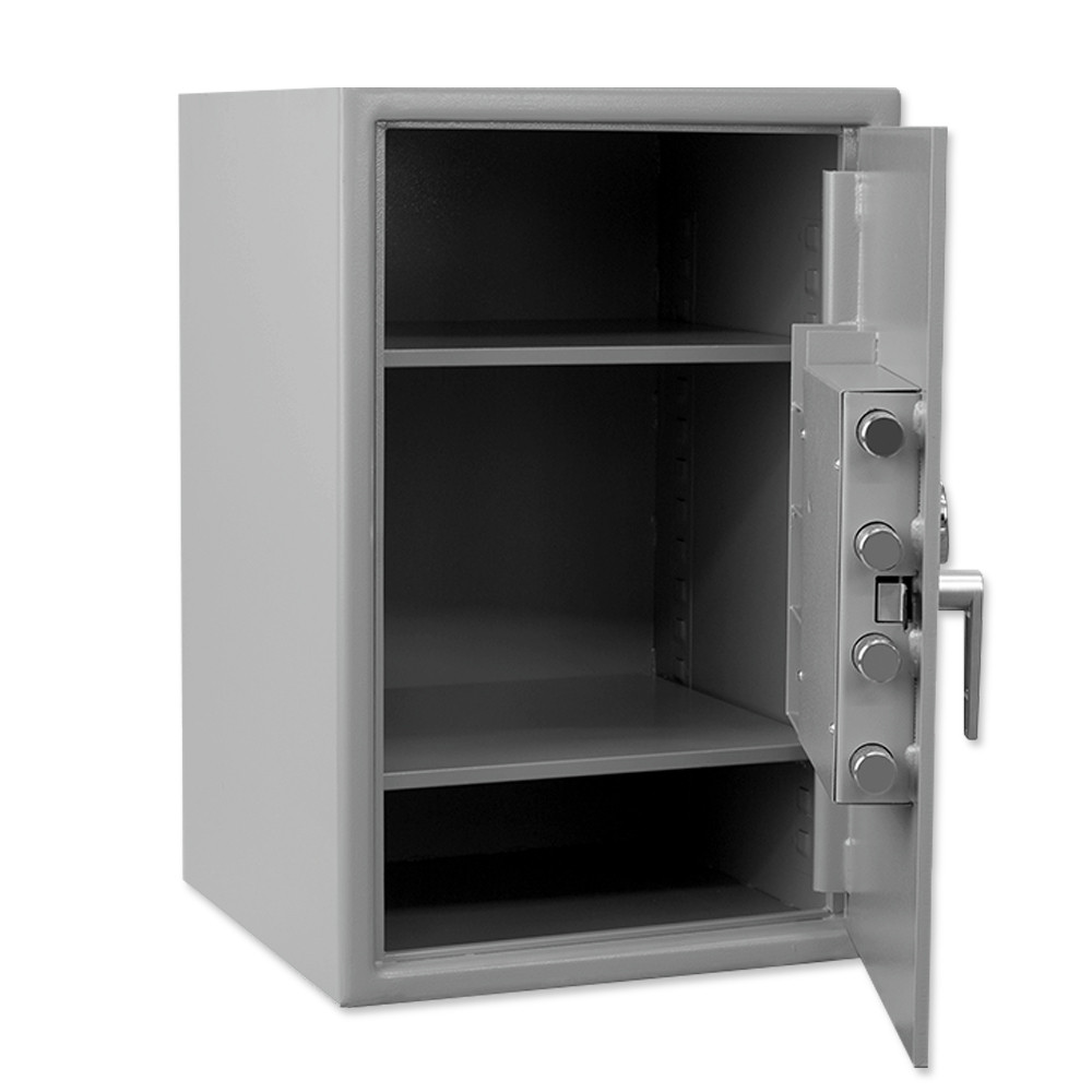 Gray Open - Mechanical Dial - Pacific Safe B-Rate Utility Safe - 20W x 30H x 20D - Heavy Weight