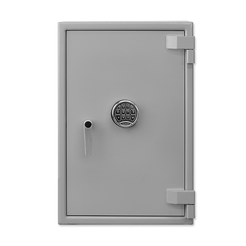 Gray Front Pacific Safe B-Rate Utility Safe - 20W x 30H x 20D - Heavy Weight - Chrome Key Pad