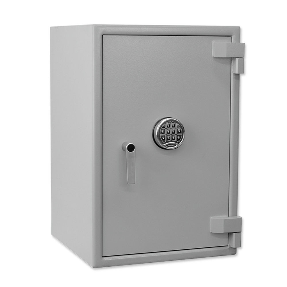 Gray side Pacific Safe B-Rate Utility Safe - 20W x 30H x 20D - Heavy Weight - Chrome Key Pad