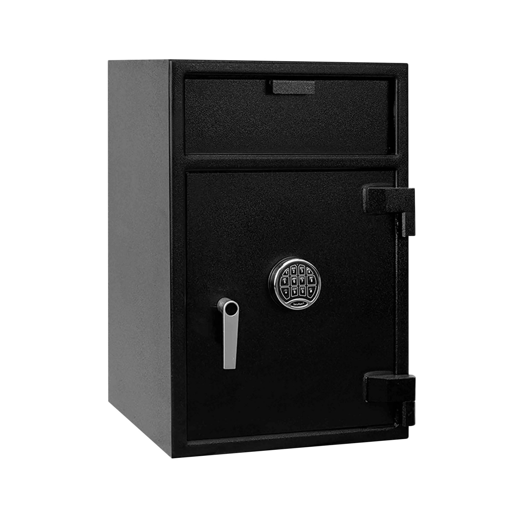 Black-Chrome Keypad-Pacific Safe B-Rate - Front Load Depository Safe - 20W x 30H x 20D - 2 Shelves