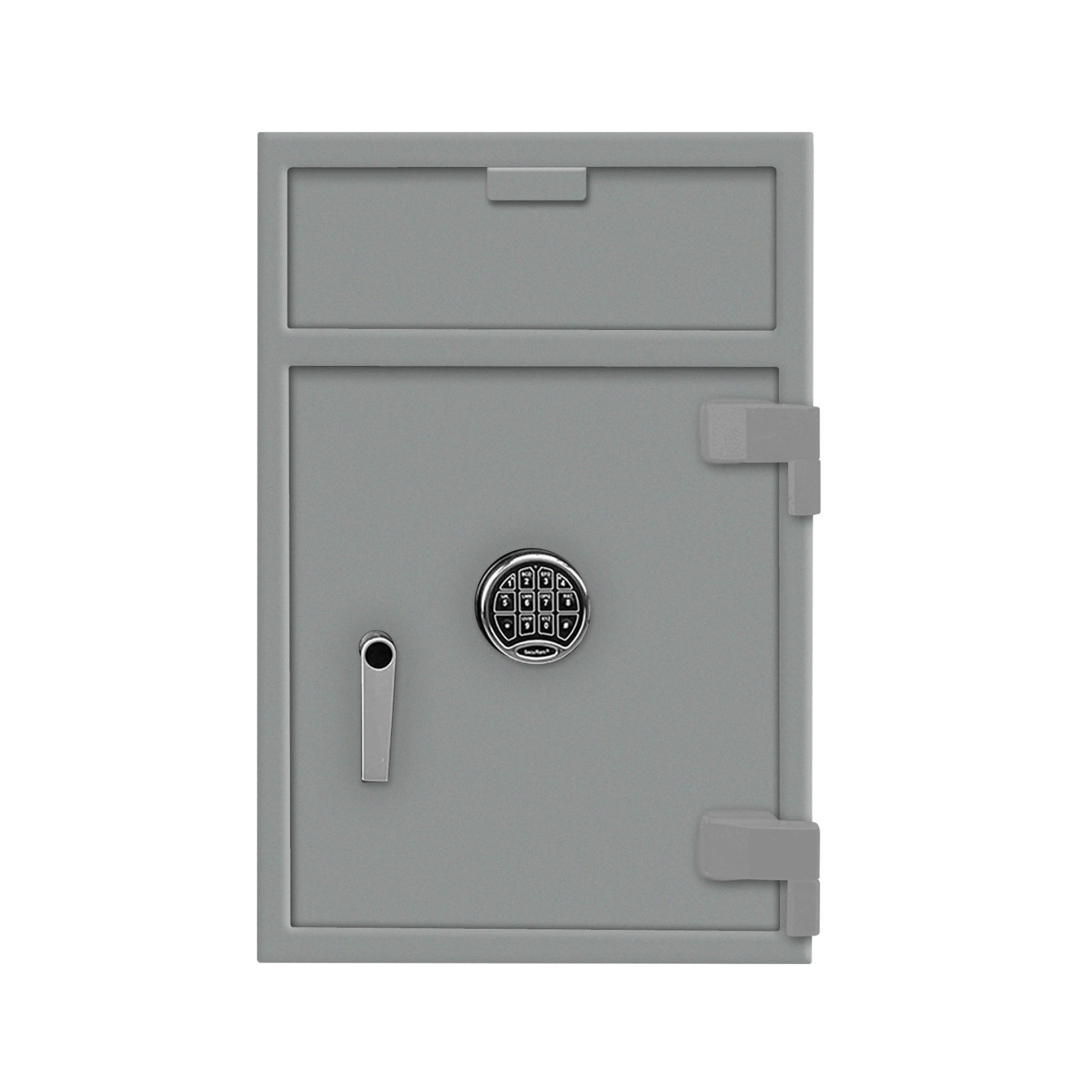Gray-Chrome Keypad-Pacific Safe B-Rate - Front Load Depository Safe - 20W x 30H x 20D - 2 Shelves