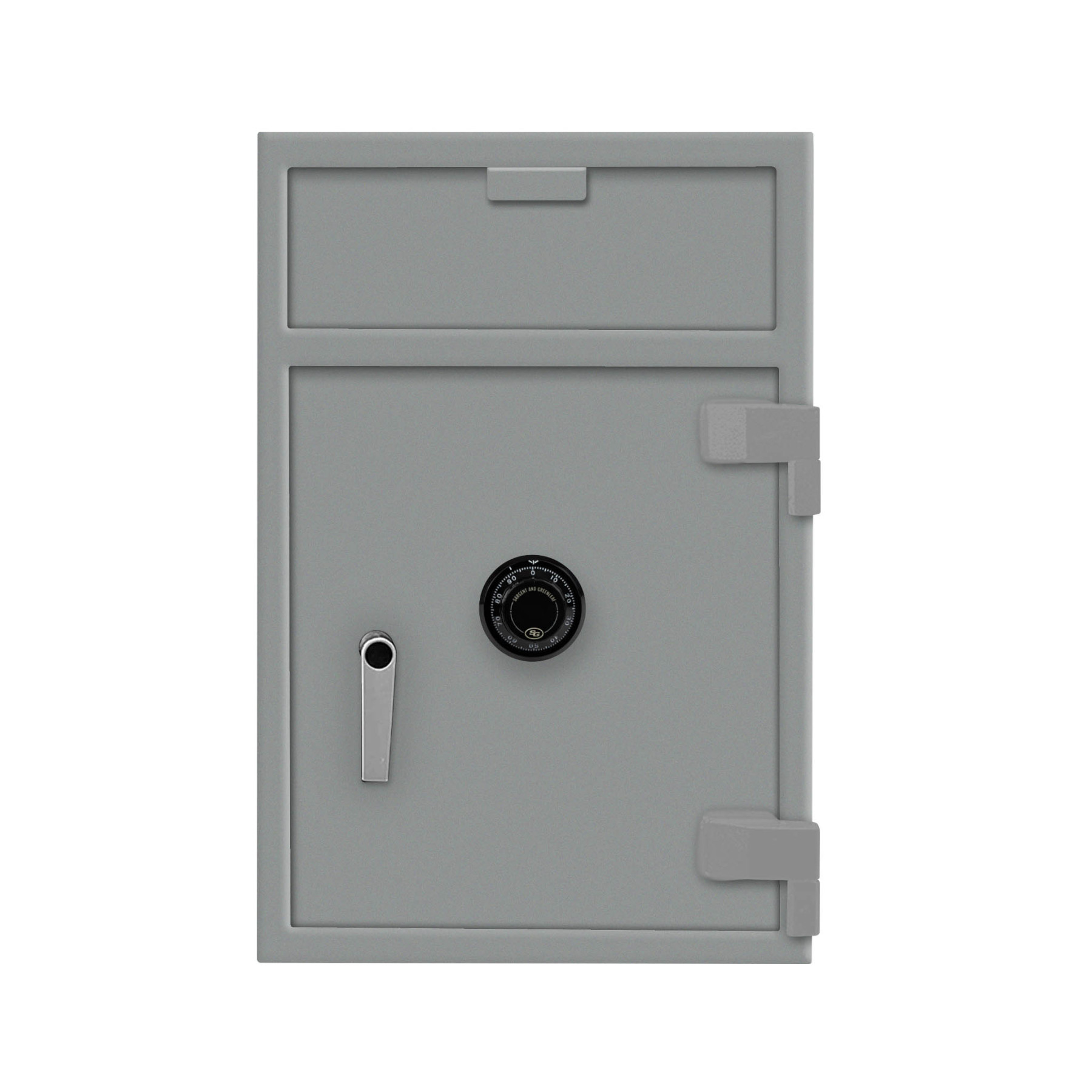 Gray-Mechanical Dial-Pacific Safe B-Rate Front Load Depository Safe - 20W x 30H x 20D w/ Internal Compartment