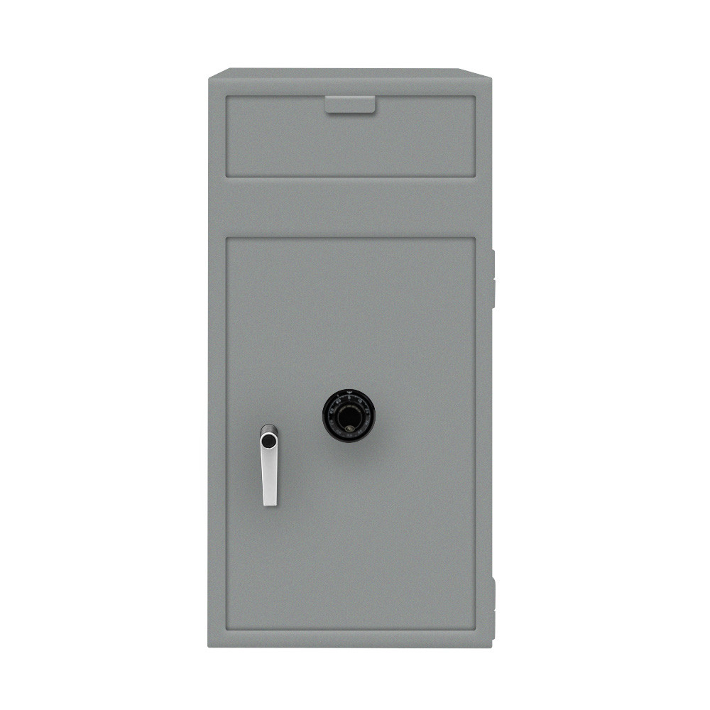 Gray- Mechanical Dial- Pacific Safe B-Rate - Front Load Depository Safe - 20W x 40H x 20D w/ Manager's Compartment