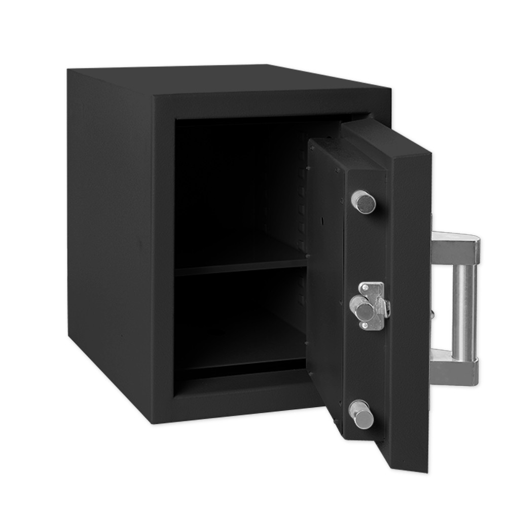 Black Open -  Chrome Key Pad - Pacific Safe TL30 High Security Safe - 21W x 25H x 21-1/2D