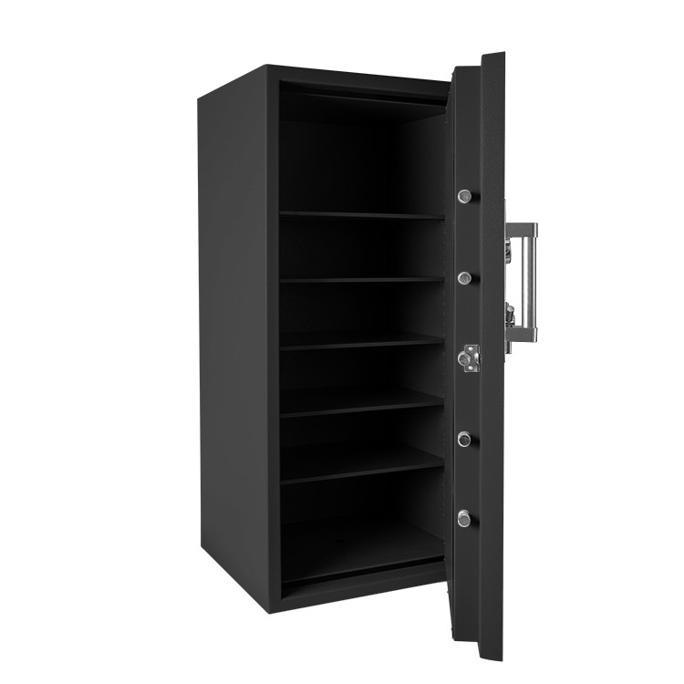 Black Open - Pacific Safe TL30 High Security Safe - 35W x 72H x 29-1/2D - Chrome Key Pad