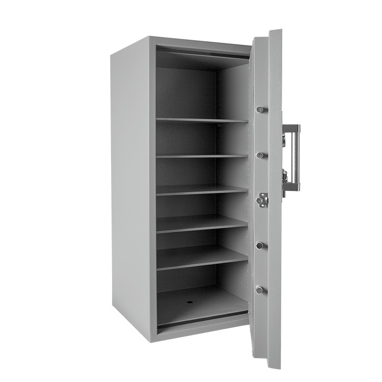 Gray Open - Pacific Safe TL30 High Security Safe - 35W x 72H x 29-1/2D - Chrome Key Pad