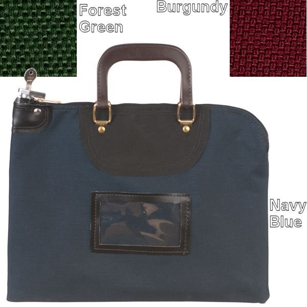 Fire Resistant Locking Courier Bag with Handle - Colors 