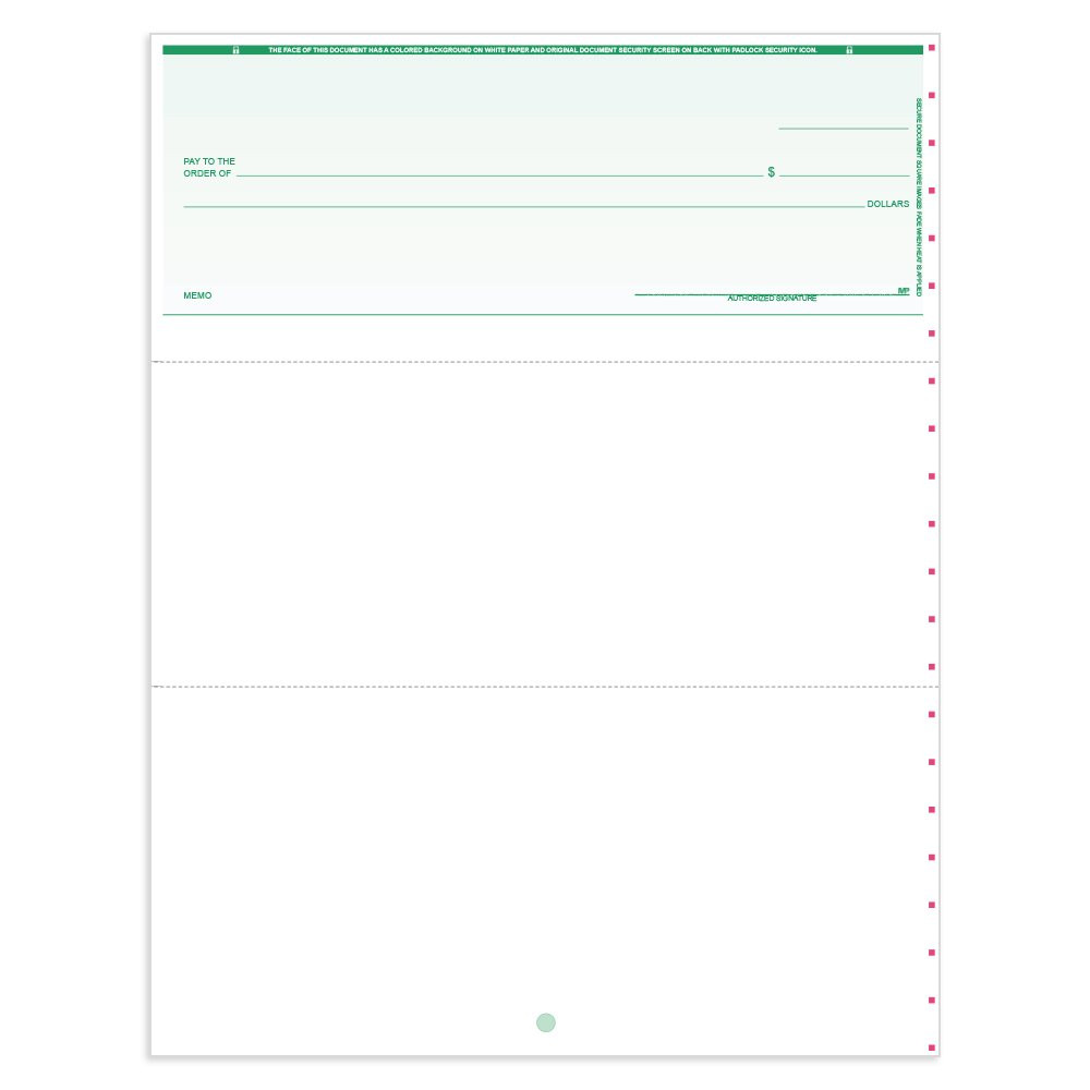 Classic Style Check For QuickBook- Top w/ Lines- GN 