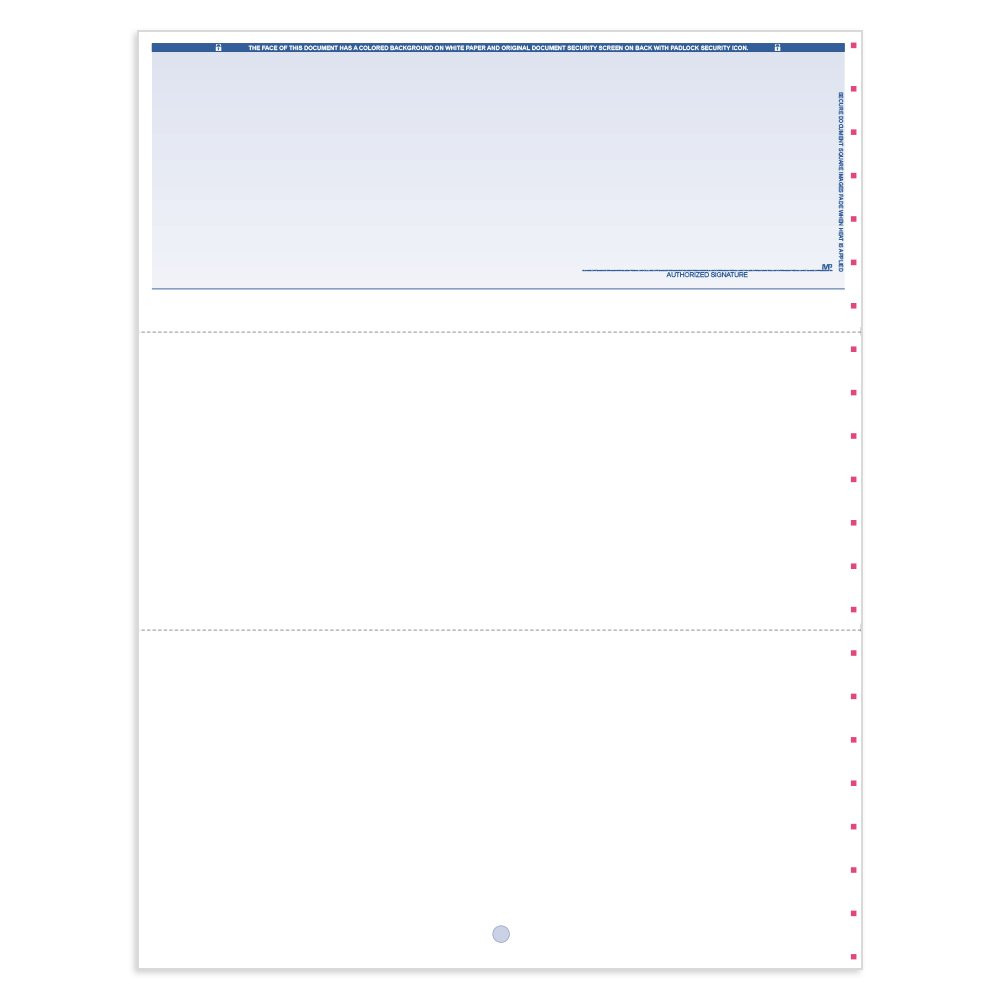 Classic Style Check for Microsoft Money-Top w/ Sig Line-BL