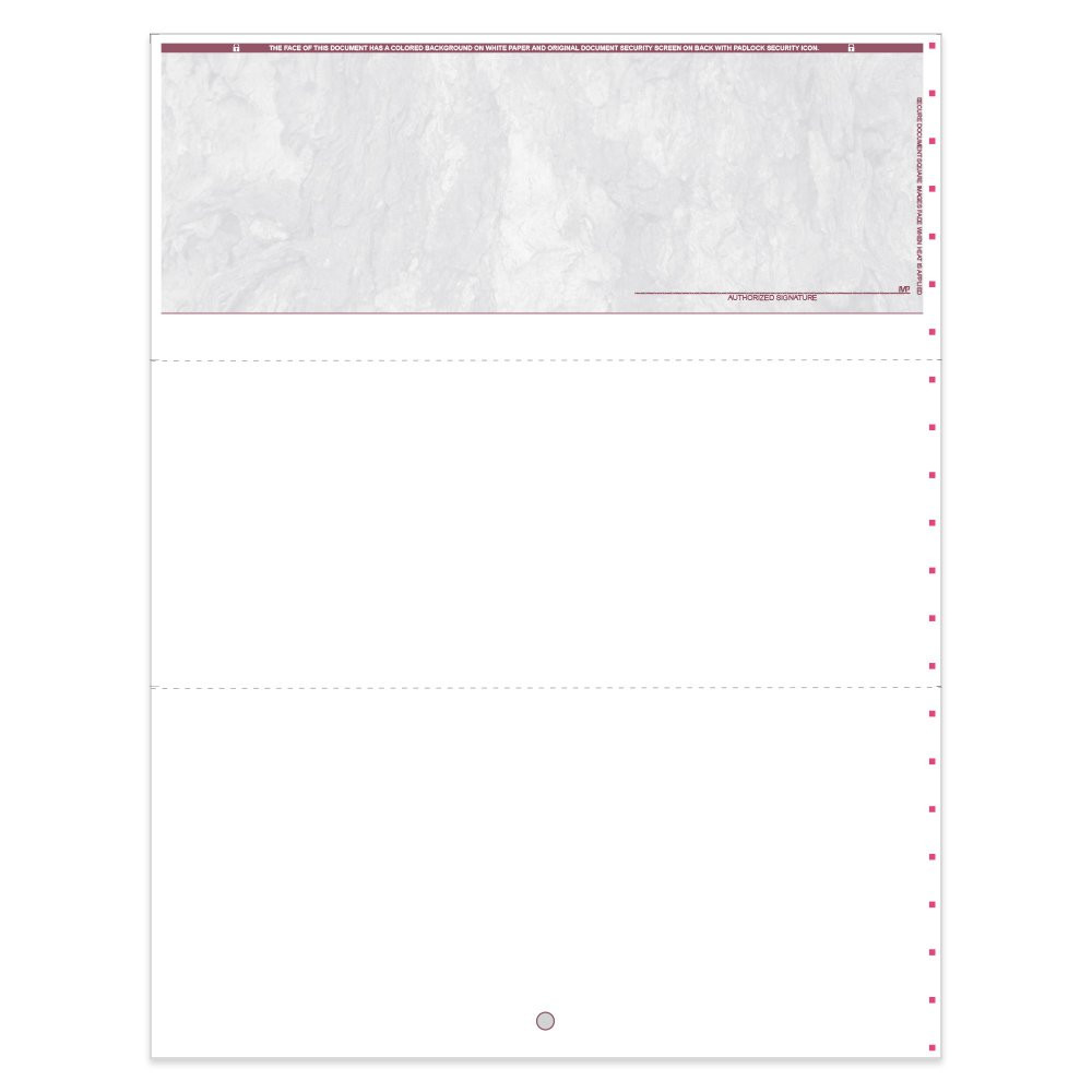 Stone Style Check for Microsoft Money- Top w/ Sig Line-BU (