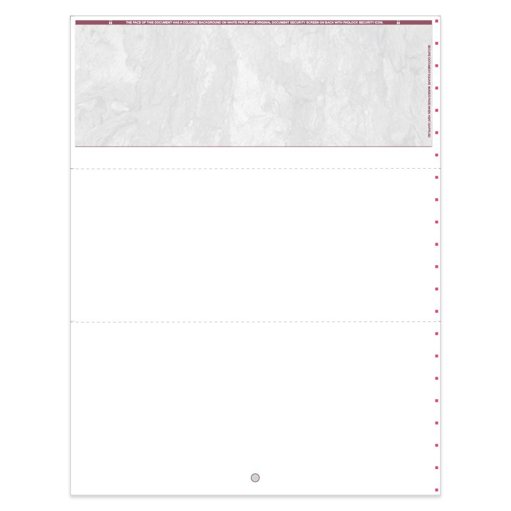 Stone Style Check for Microsoft Money- Top w/ No Lines-BU