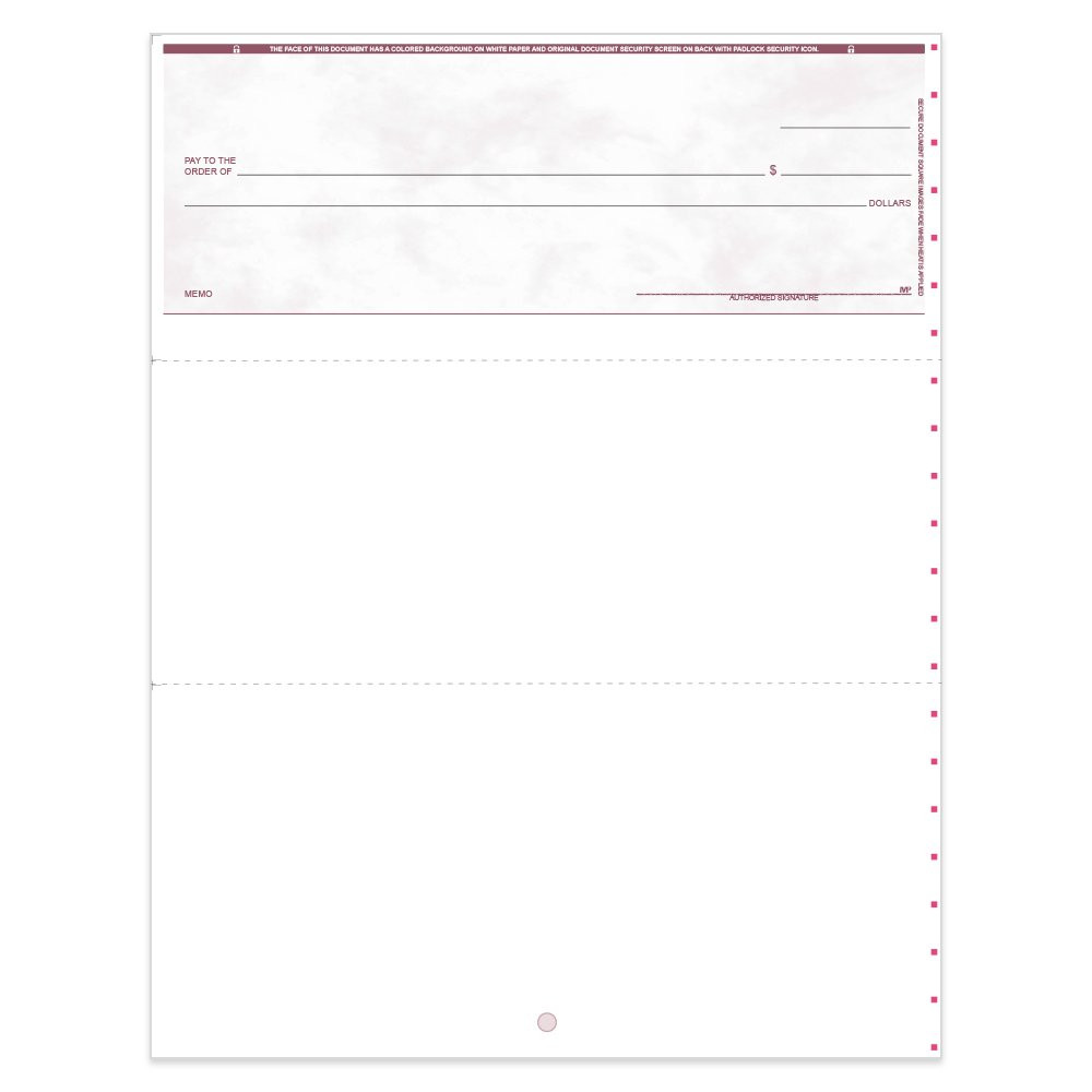 Marble Sky Check for Microsoft Money-Top w/ Lines-BU