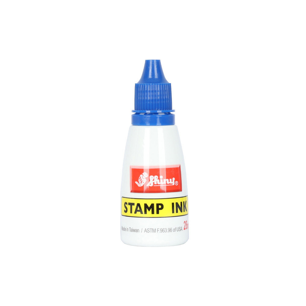 Blue 1 oz Stamp Ink Refill - Back