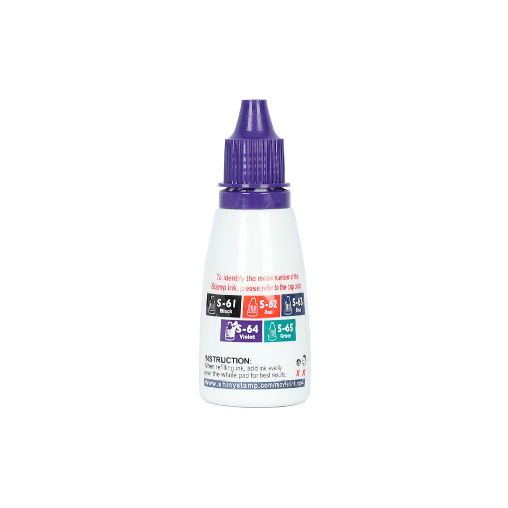 Purple 1 oz Stamp Ink Refill - Front