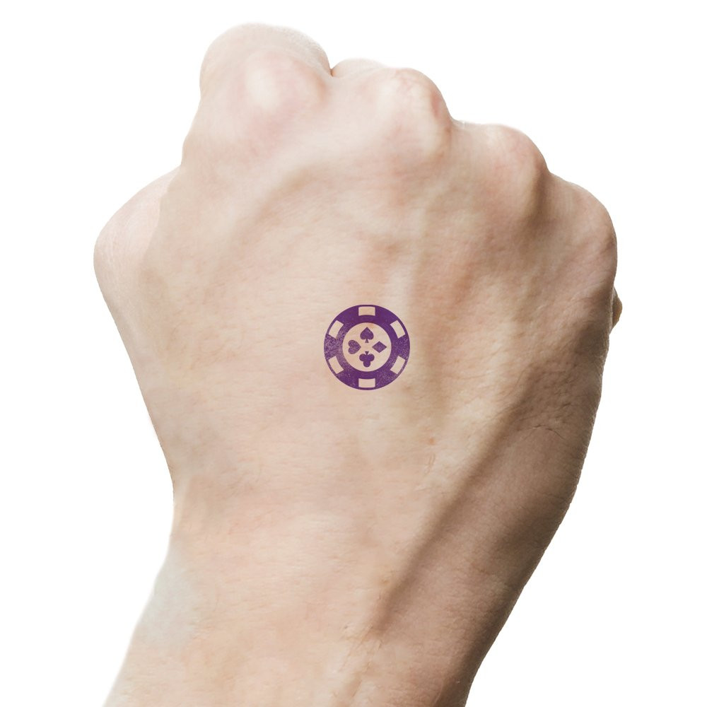 Self Inking Hand Stamp w/ Logo - 5/8" Round