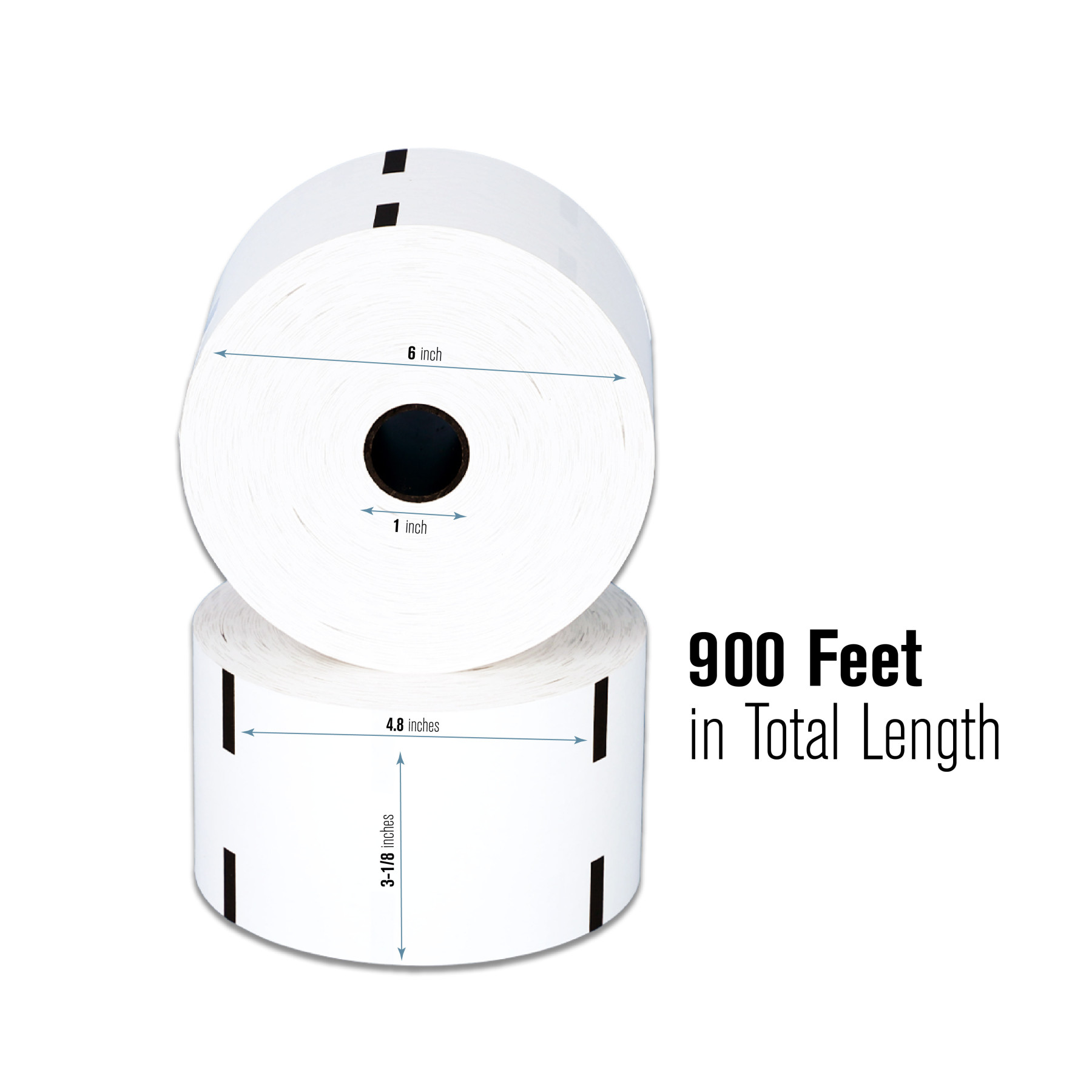ATM Paper - Diebold - 3 1/8 in x 900 Showing Dimmensions