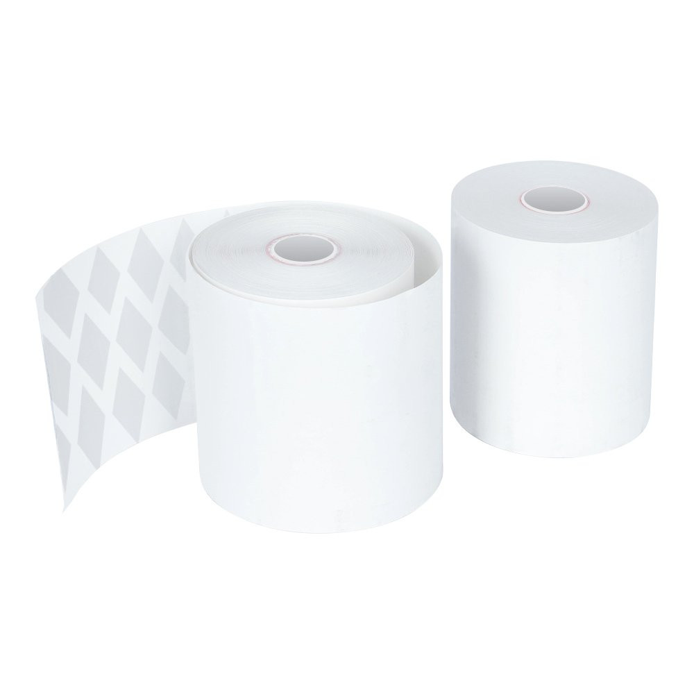 Diamond Adhesive Maxstick Thermal Paper Rolls - 3-1/8W x 170ft L - 32 Rolls/Carton - two