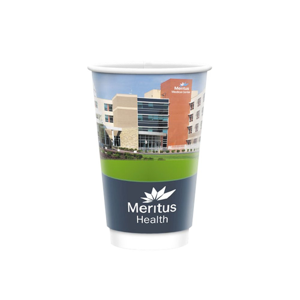 16 oz Promotional Double Wall Insulated Hot or Cold Recycled Paper Cups