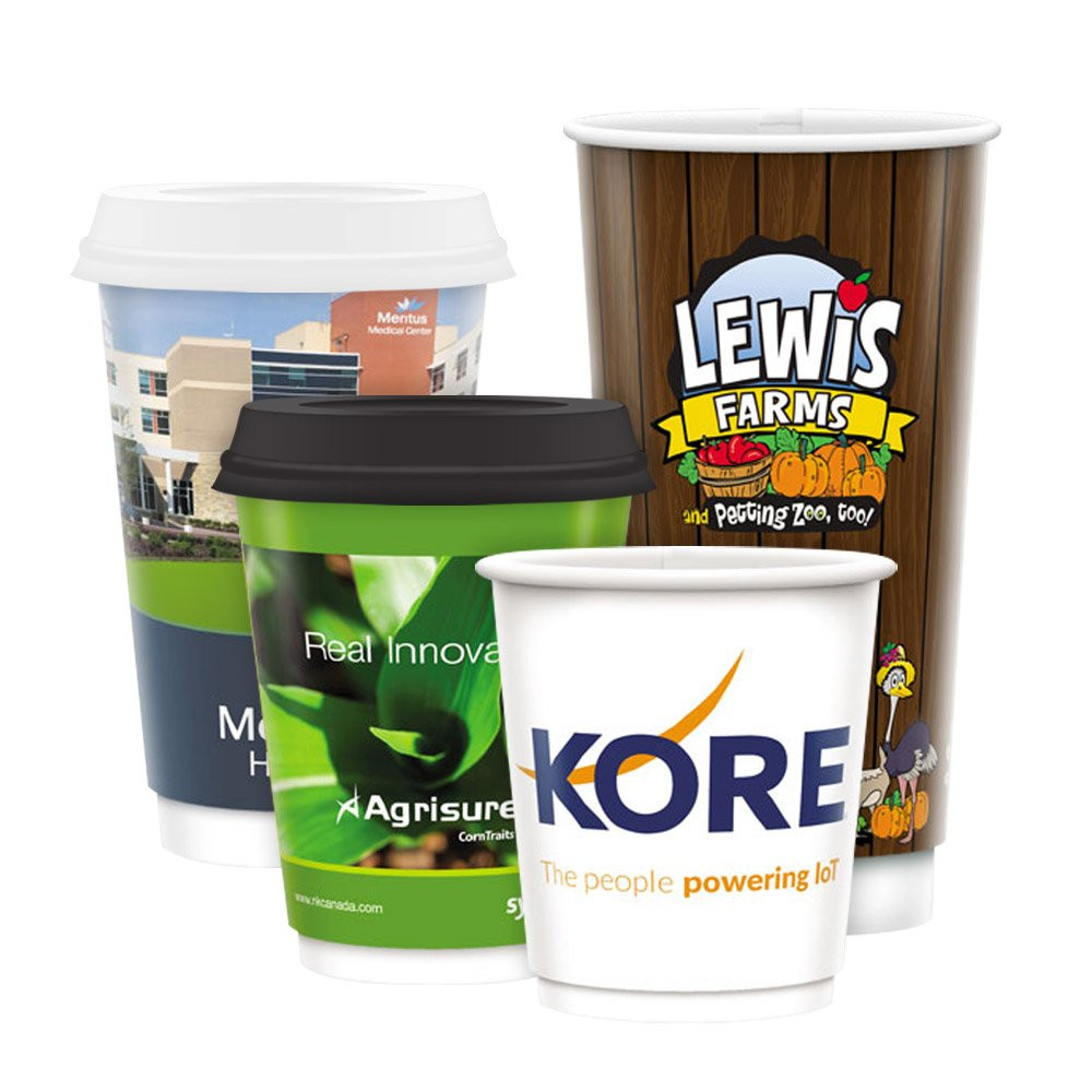 Promotional Double Wall Insulated Hot or Cold Recycled Paper Cups