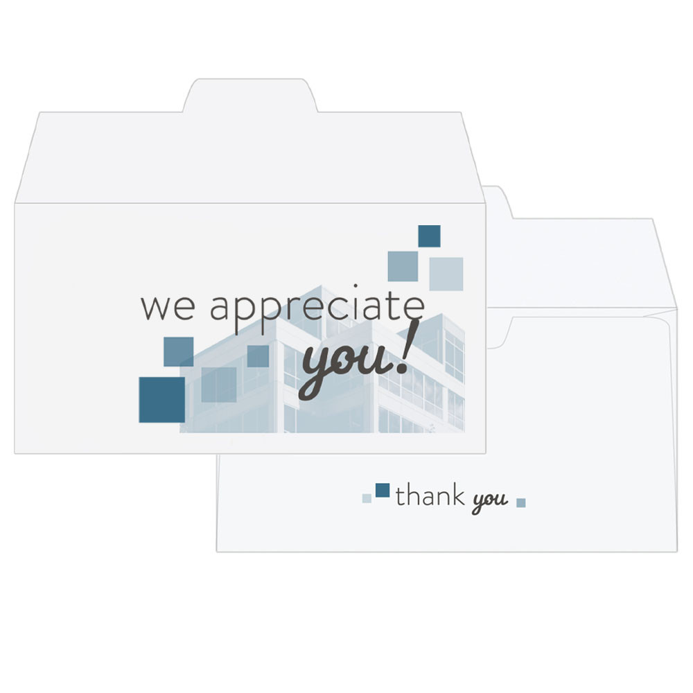 2 Color Pre-Designed Drive Up Envelope - Appreciation