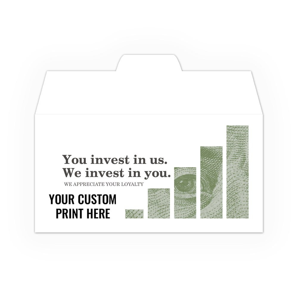 side open - 2 Color Pre-Designed Drive Up Envelope - Invested Membership