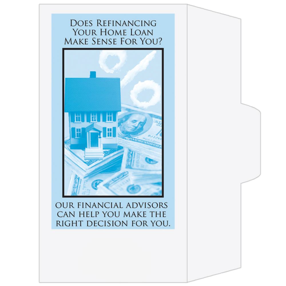 Side Open - 2 Color Pre-Designed Teller Envelopes - Refinancing Your Home Loan