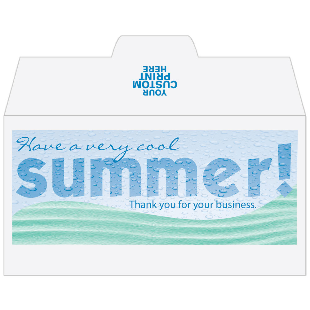 2 Color Pre-Designed Teller Envelopes - Have a Very Cool Summer