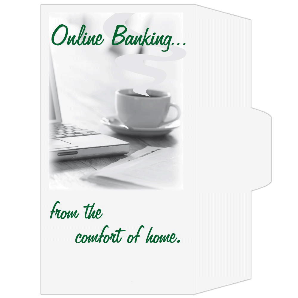 Pre-Designed Drive Up Envelope - Online Banking, Side open Drive thru money envelopes 