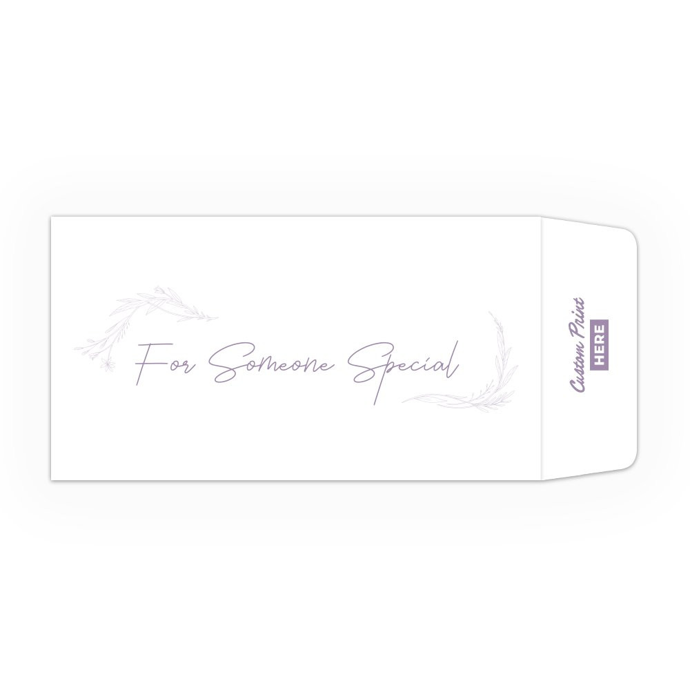 For Someone Special DUE - 1 Color Pre-Designed Custom Imprintable Drive Up Envelope 